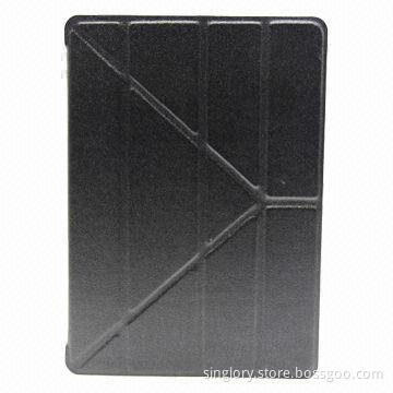 PU Folio Case for iPad Mini Retina, 3-fold design, Various Colors Available, ODM/OEM Orders Welcome
